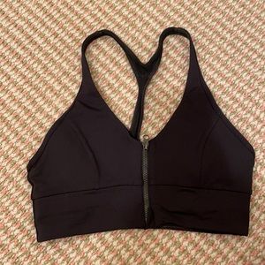 Lululemon front zip sports bra